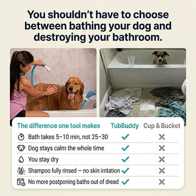 TubBuddy | The Dog Bath Sprayer