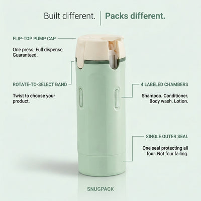 SnugPack™ - 4-in-1 Travel Bottle