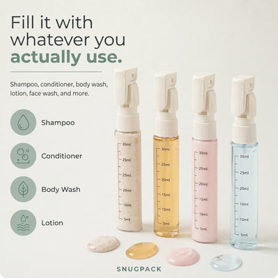 SnugPack™ - 4-in-1 Travel Bottle