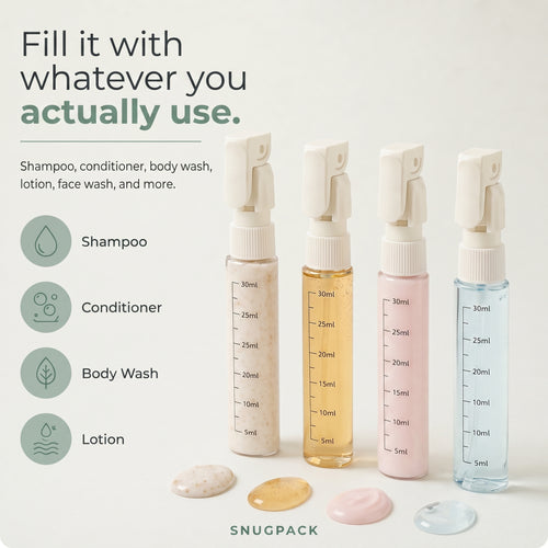 SnugPack™ - 4-in-1 Travel Bottle