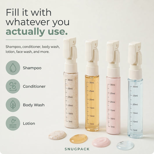 SnugPack™ - 4-in-1 Travel Bottle